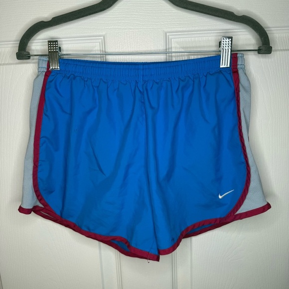 Nike Dri-FIT Gray and Blue Shorts Kids Size XL GUC, see photos for small stains - Picture 1 of 6